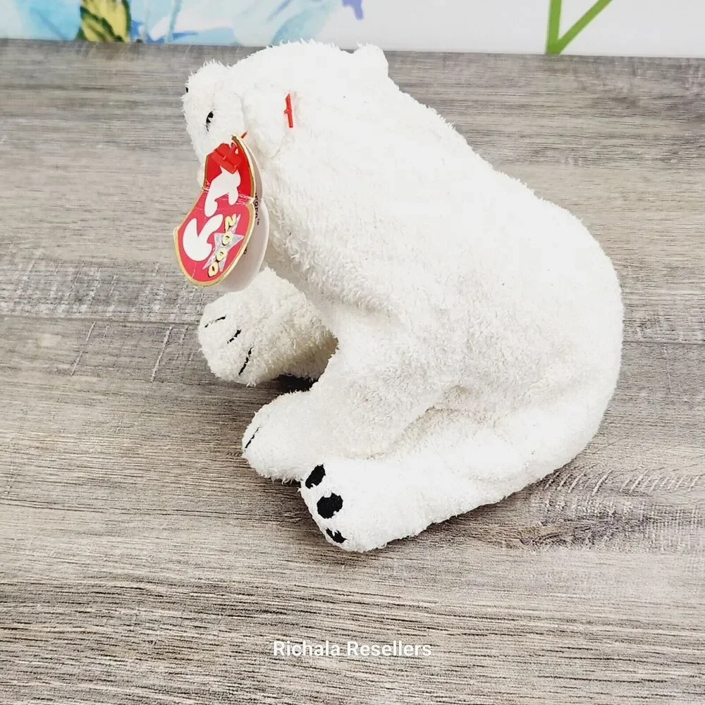 TY Beanie Babies Aurora the Polar Bear Plush 6
